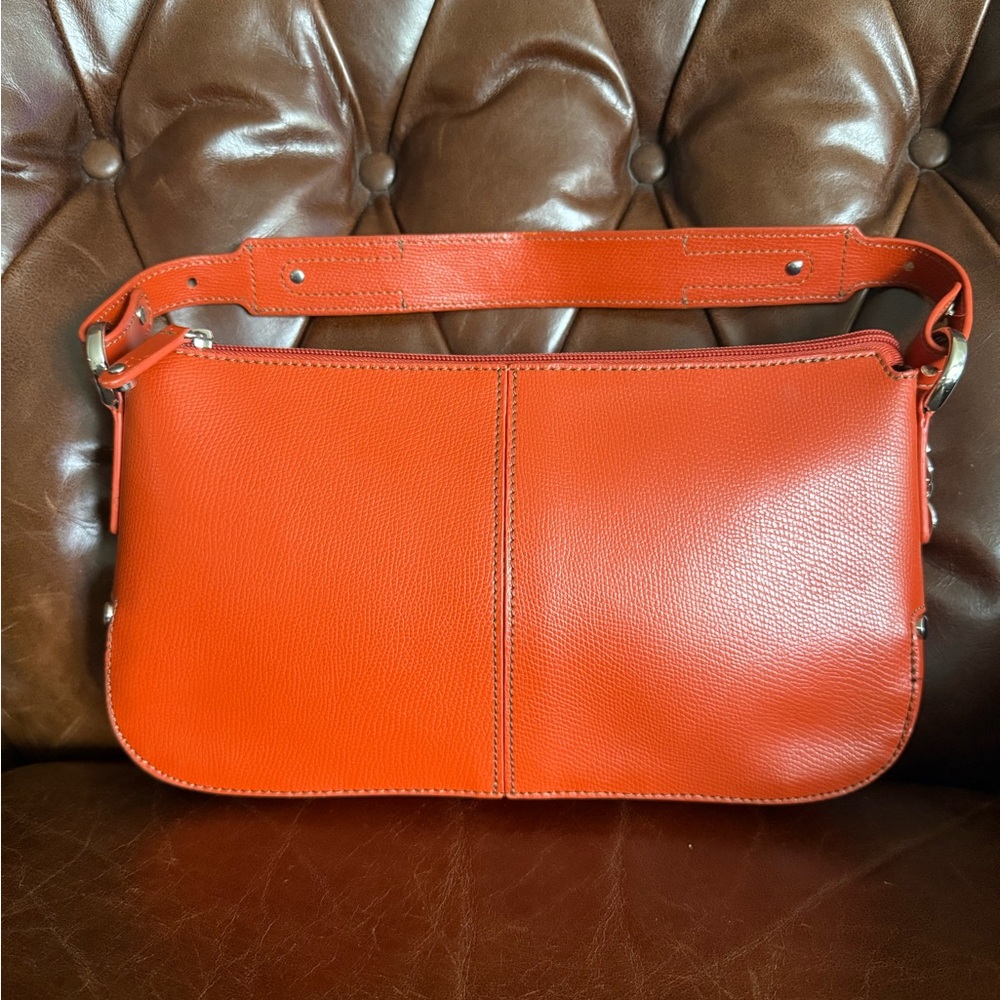 Vintage Didier Lamarthe Paris Leather Shoulder Bag